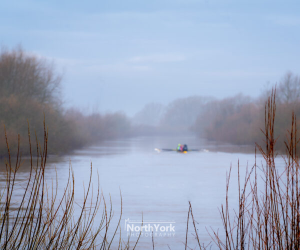 Rowing Boat on the Foggy River Ouse
