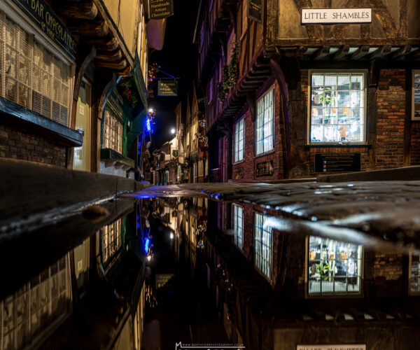 Night Reflections at The Shambles, York