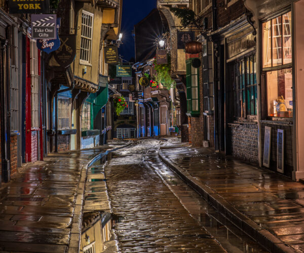 NIghttime Reflections at The Shambles, York, UK