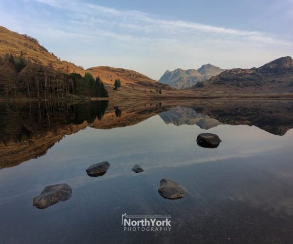 reflections at langdale pikes blea tarn